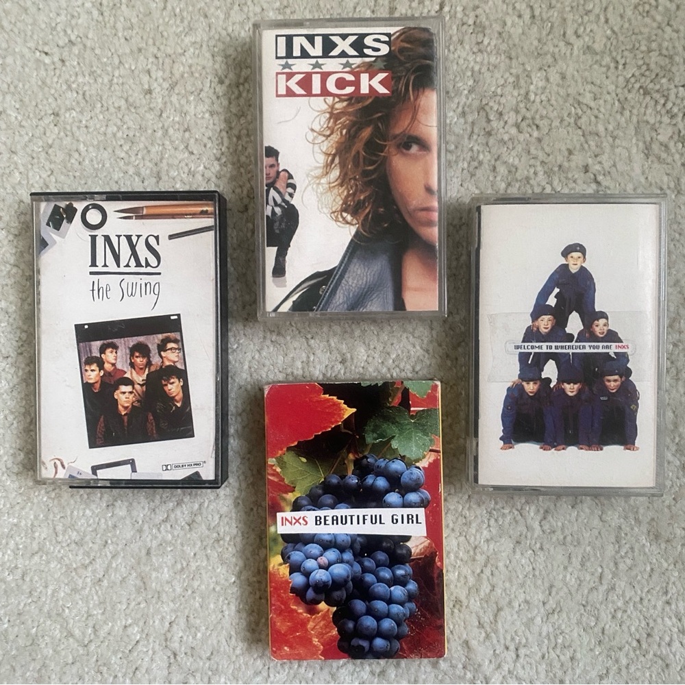 80s/90s I INXS I 3 Cassette Tapes + 1 Cassette Single